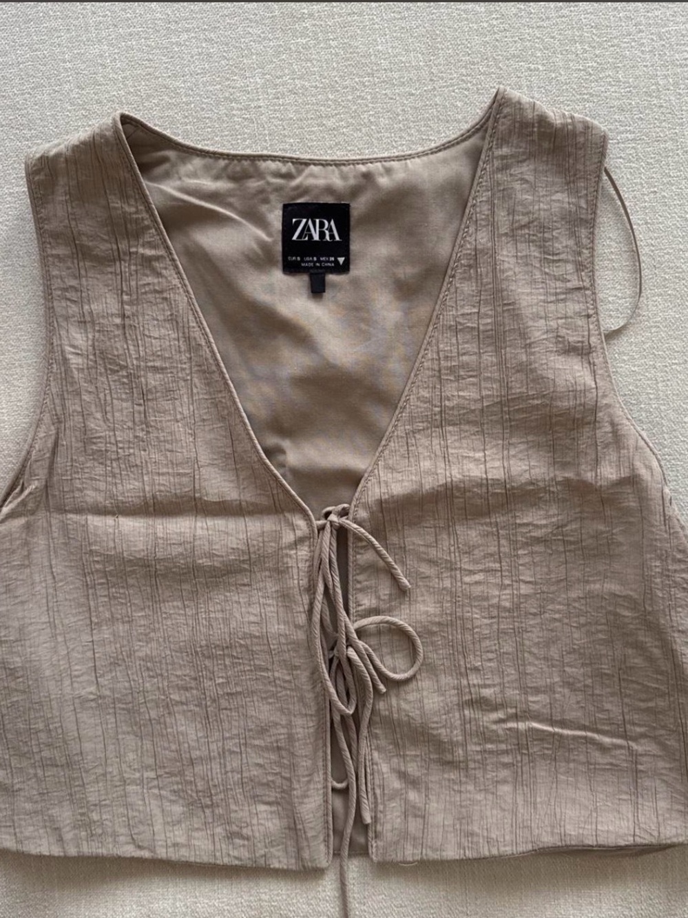 Zara Tie Front Tank Top